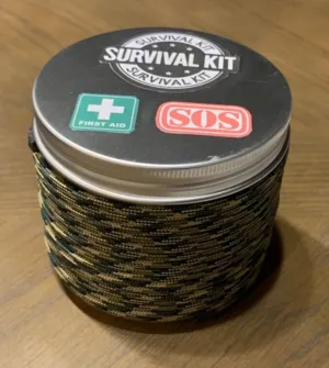 🆘 125  SOS Survival (First Aid-Fishing-Tools-Snare-Saw-Swiss Army Knife-Fire)