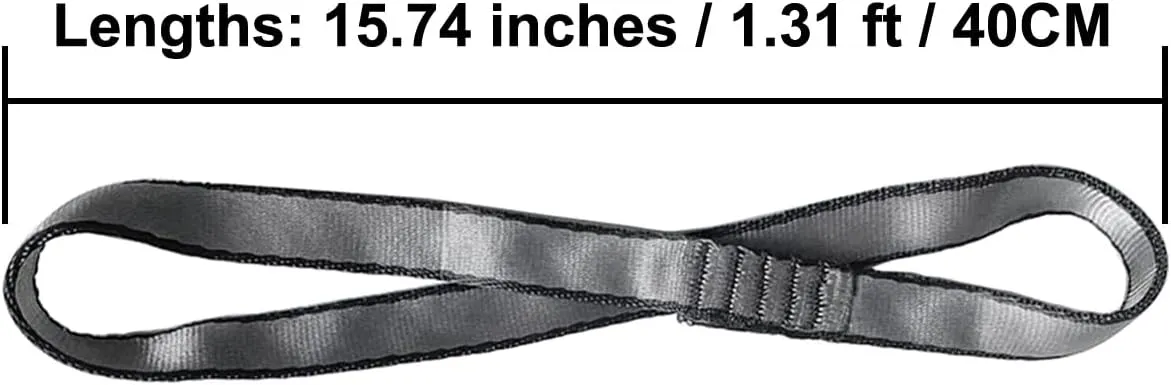 10Pcs 40/60CM Yoga Belts Sling Yoga Hammock Extension Straps Daisy Chain O-Sling Extension Rope Hanging Ropes for Hammock Aerial Yoga Swing