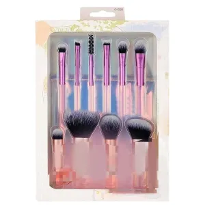 10PCS Compact Cosmetic Brush Set Makeup Brush Bundle Mini Makeup Brushes for Travel Friendly Makeup