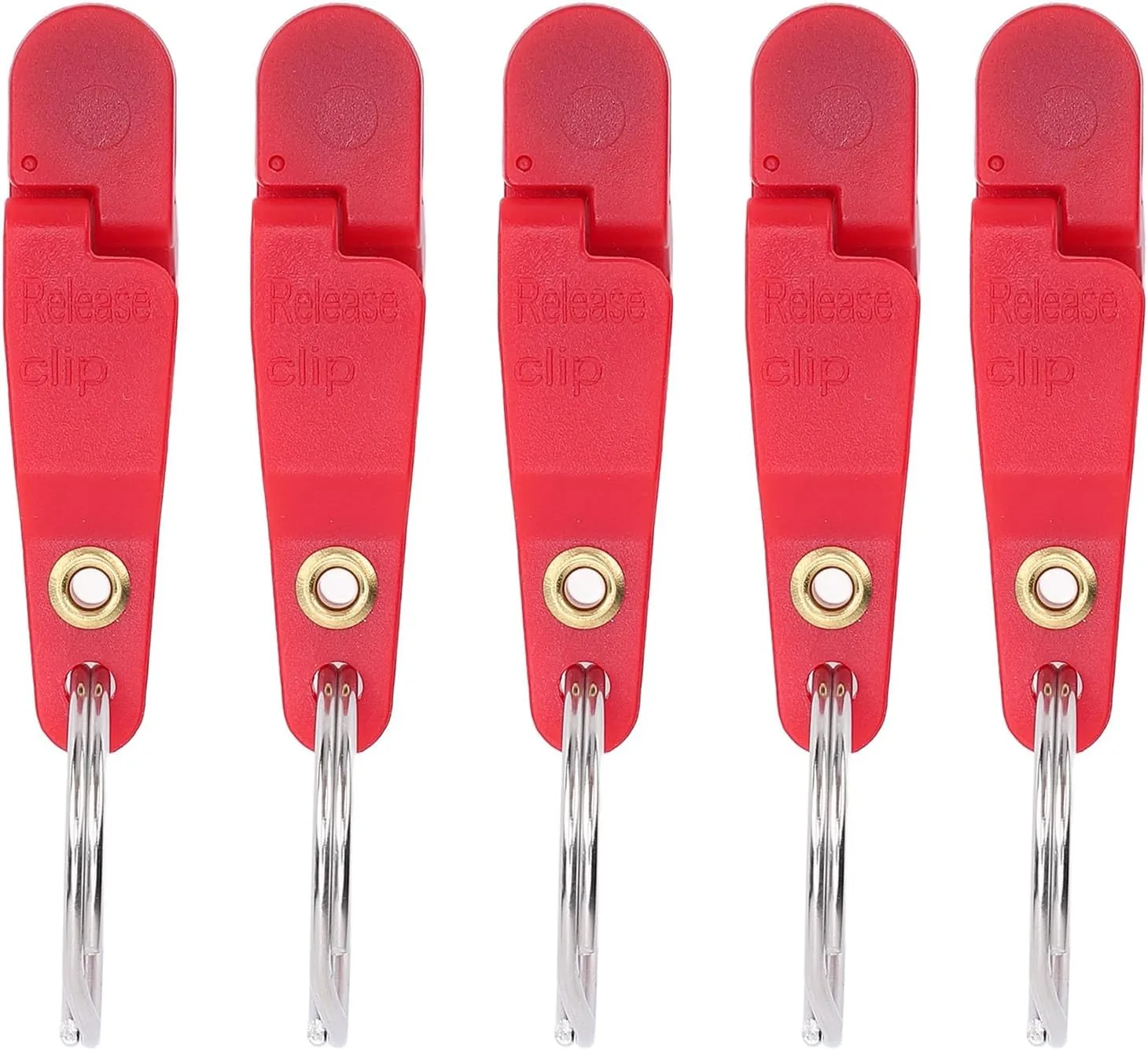 10Pcs Heavy Tension Snap Release Clips Fishing Trolling Padded Release Clips with Key for Planer Board Kite