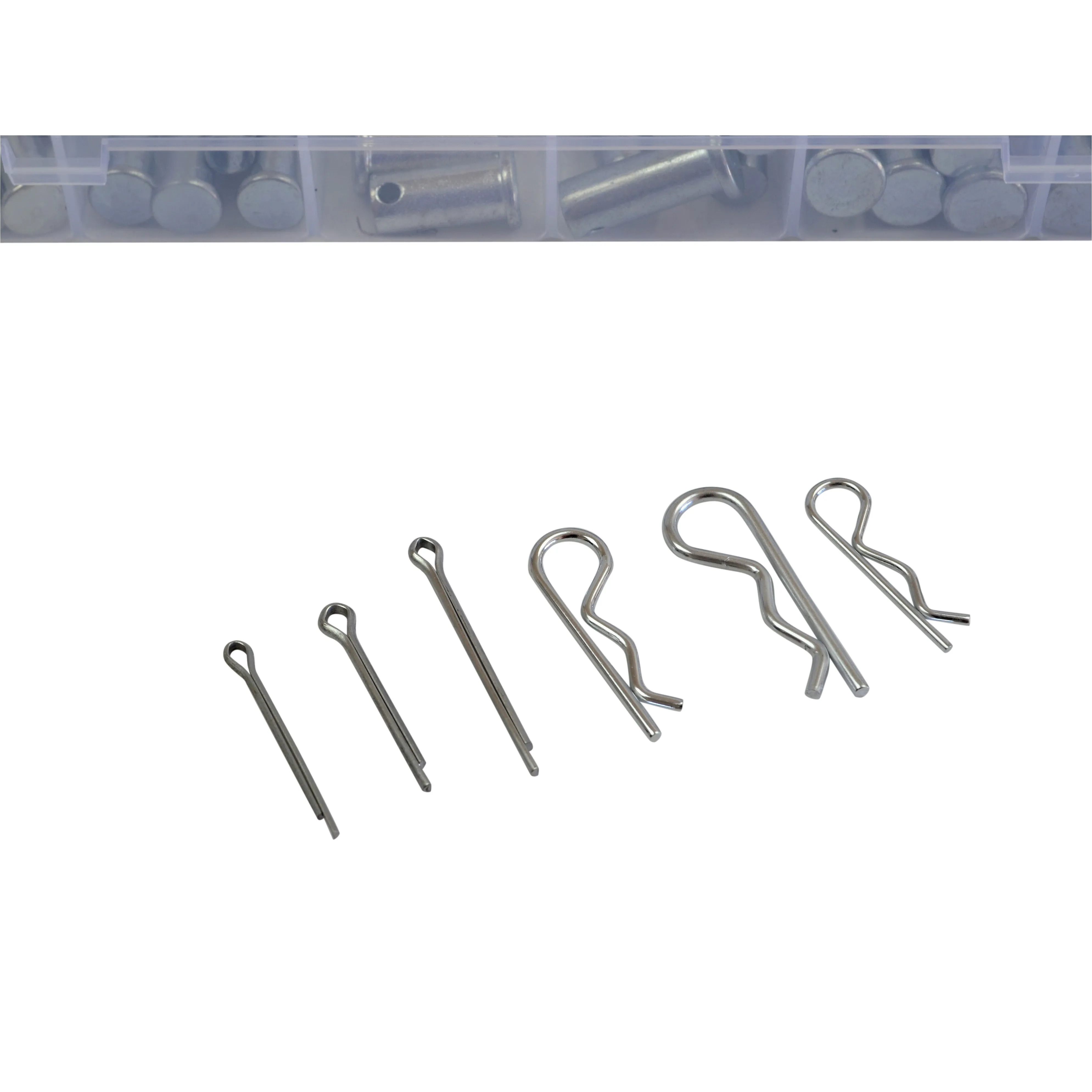 112pc Metric Clevis Pins and R Pin Grab Kit