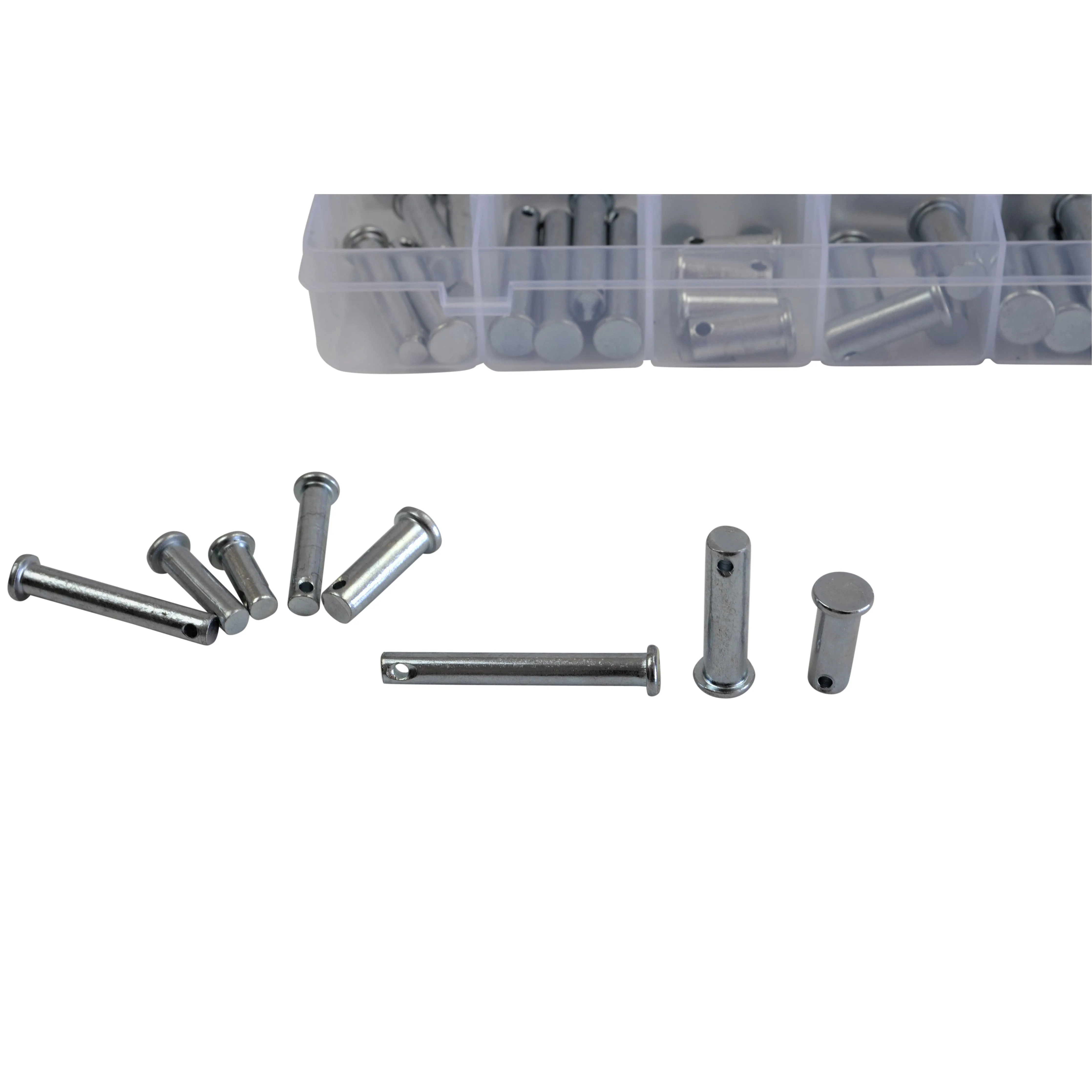 112pc Metric Clevis Pins and R Pin Grab Kit