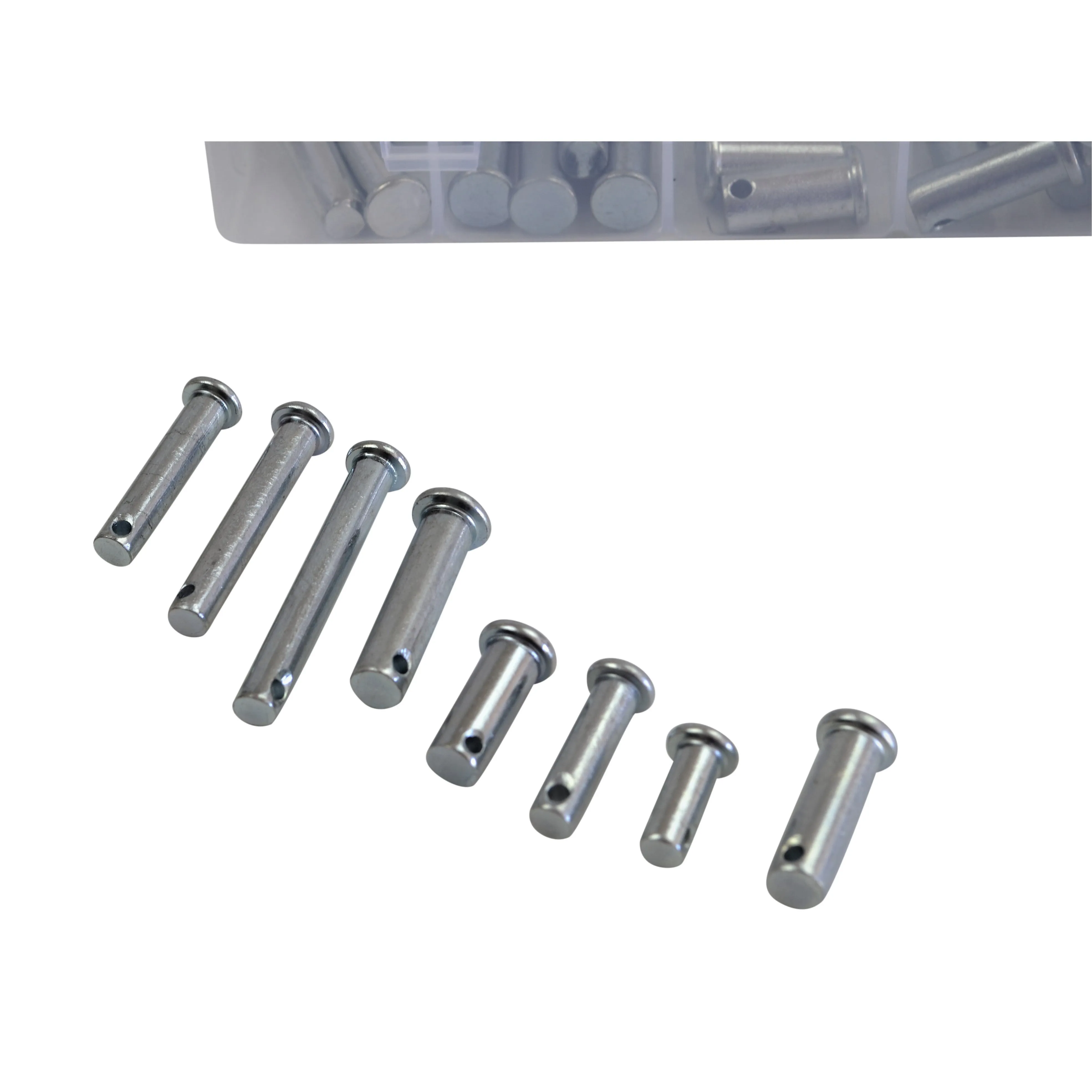 112pc Metric Clevis Pins and R Pin Grab Kit