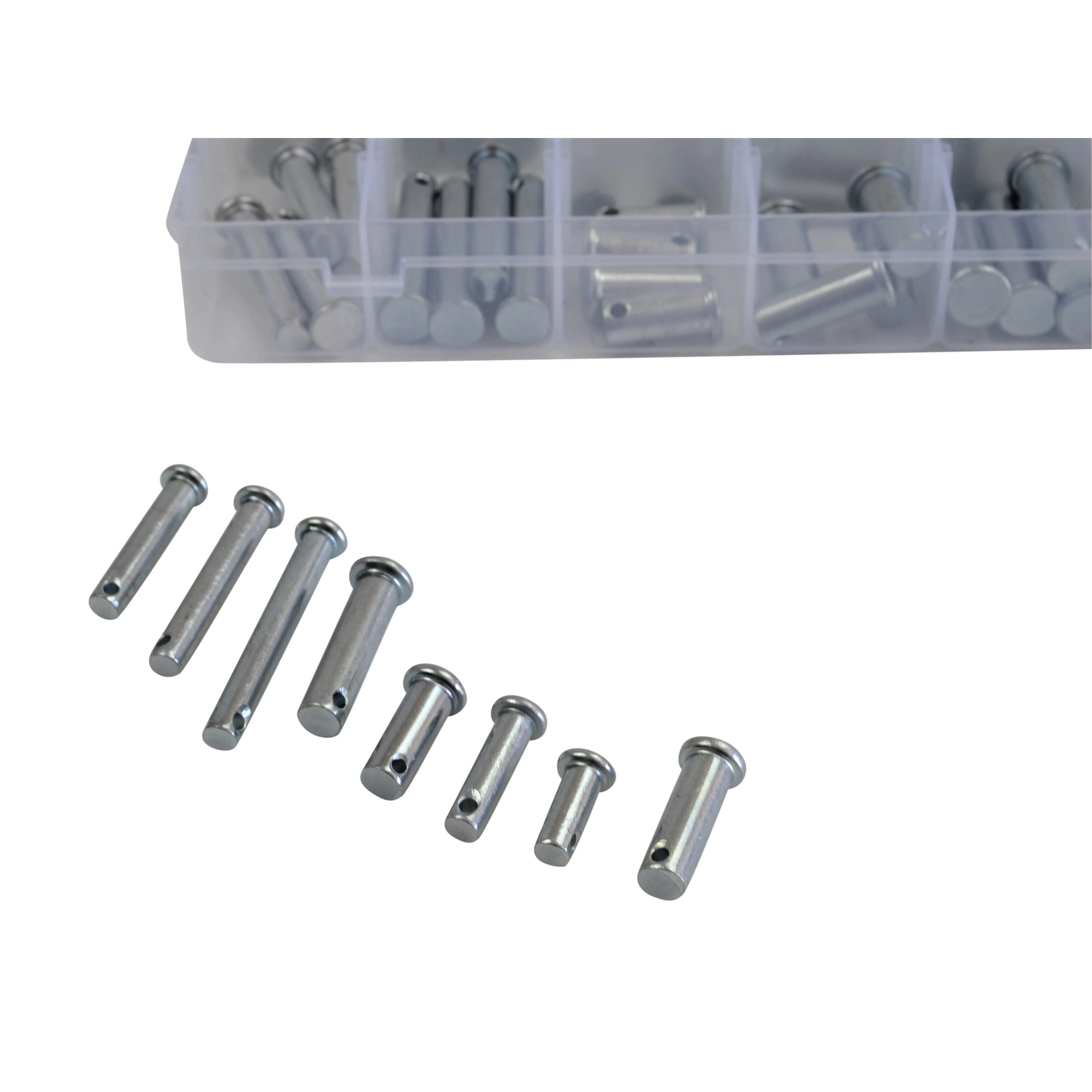 112pc Metric Clevis Pins and R Pin Grab Kit