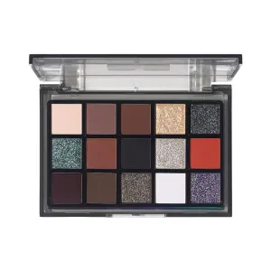15 Color Eyeshadow Palette, Matte and Glitter Shades, Diamond Light Effect, Professional Makeup Kit