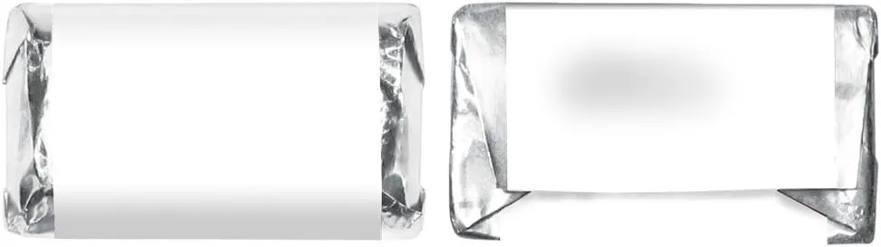 180 Mini Candy Bar Labels, 2.5 x 1.563 in. - Uncoated White for Inkjet and Laser Printers