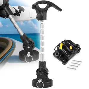 1865115 MKR-27 60 AMP Circuit Breaker & 1862051 MKA-55 Electric Steer Stabilizer Kit - Waterproof, Ignition Protected - Electric Steer Bow-Mount Stabilizer Kit - for MinnKota Trolling Motors 12-48V