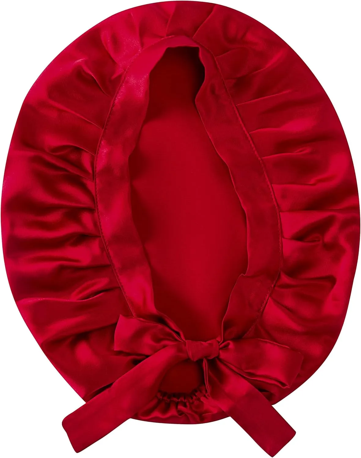19 Momme 100% Silk Hair Bonnet Sleeping Curly for Women Hair Care with Adjustable Ribbons