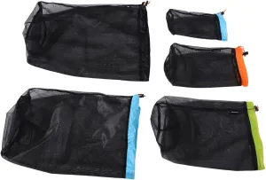 1set Compression Storage Bag for Sleeping Bag Mesh Stuff Sack Drawstring Lightweight Organizer for Camping Travel Hiking Backpacking Efficient