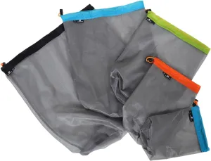 2-Pack Polyester Mesh Storage Sack for Camping Travel Duffel Sleep Bag Replacement Sack Drawstring Compact