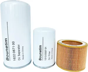 2901091900 Filter Kit (1622087100, 1513033701, 1613900100) Fits for Atlas Copco Air Compressor, Replacement Filtration Parts for 2901-0919-00 GX7 GX11 GA7 GA11