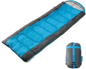 2KG Sleeping Camping Bag - 3 Season Warm & Cool Weather, Rectangular Sleeping Bag, Lightweight, Waterproof for Adults & Kids, Camping Gear Equipment