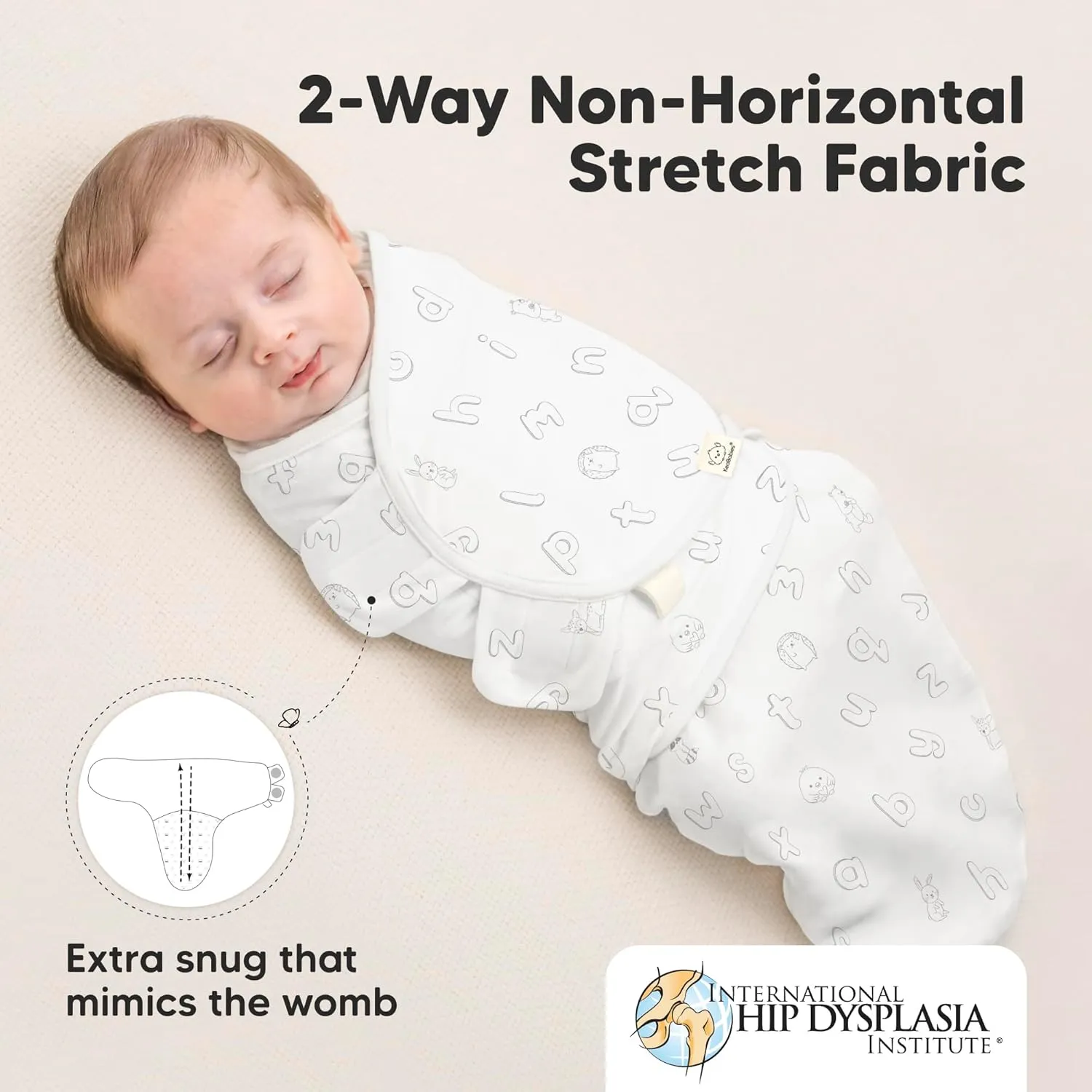 3-Pack Organic Baby Swaddle Sleep Sacks - Swaddles for Newborns, Infant 0-3 Months, Baby Girls, Boys, Soft & Snug Newborn Sleep Sack, Nursery Swaddling Blankets (ABC Land Rose)
