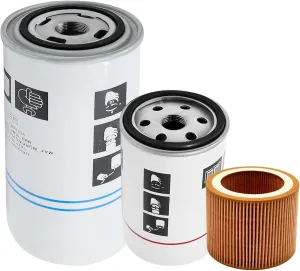 3 Pcs 1513033701 Air Oil Separator Filter Kit, Replacement for Atlas Copco QRS 10-15HP G7 G11 G15 GX 7-11 GA 5-11C GX 5 models up to serial no AII 641500, Replaces 1613900100
