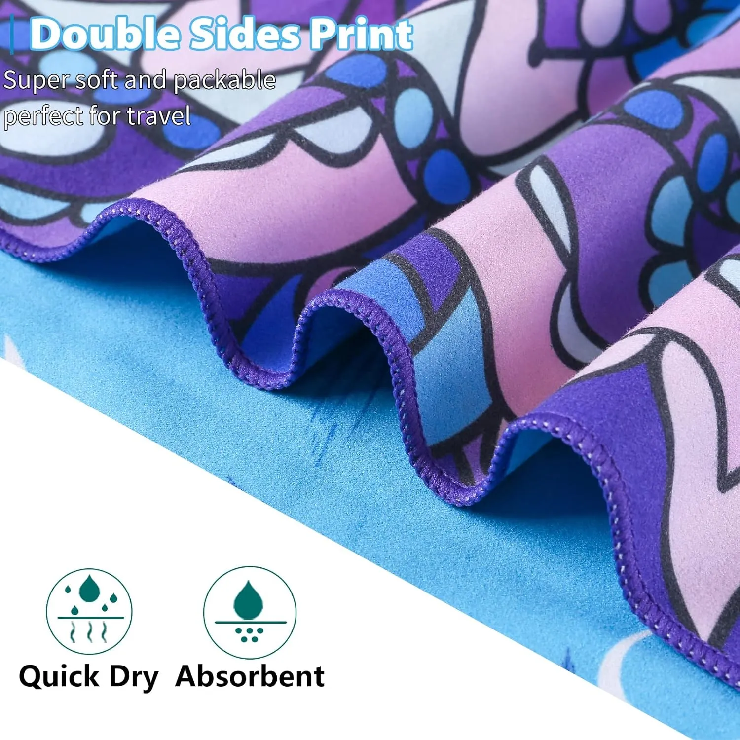 4 Pack Microfiber Thin Beach Towel Lightweight 71x32 Extra Large Sand Free Soft Towels Quick Dry for Travel Pool Yoga Gym Sports Beach Accessories Vacation Essential Gift