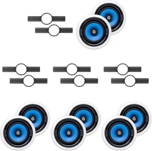 4 (Pair) MS3800 8" in Ceiling Speaker   Install KIT (PRE-Construction Brackets)