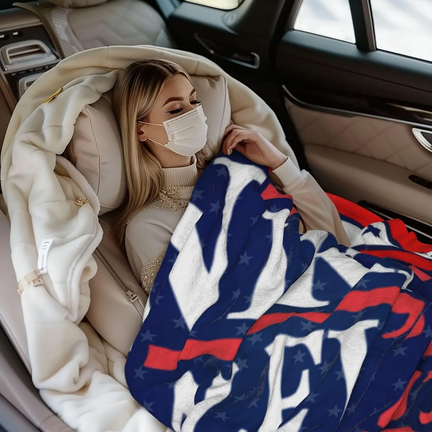 40"x30" Nikki Haley 2024 Gifts for Women Men Fleece Blanket Lightweight Blanket for Bed Sofa Couch Camping and Travel - Microplush - Soft Warm Blanket