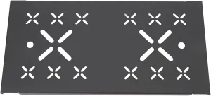 50L Aluminum Storage Box Board, Lightweight Aluminum Alloy Material, Installation, Stylish Black Sandblasting Finish, Versatile Camping Table Board for BLACKDOG, Rockbrook, (Hollow Board)