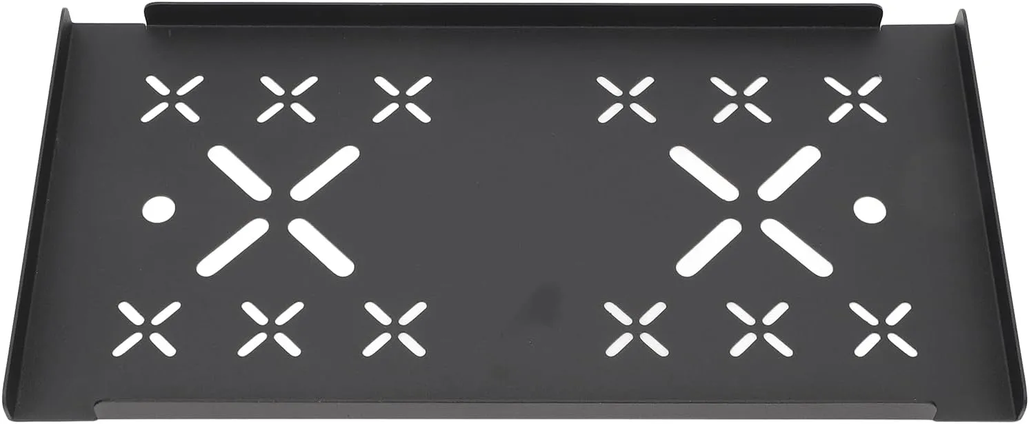 50L Aluminum Storage Box Board, Lightweight Aluminum Alloy Material, Installation, Stylish Black Sandblasting Finish, Versatile Camping Table Board for BLACKDOG, Rockbrook, (Hollow Board)