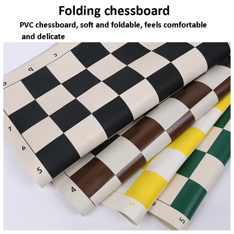 51 x 8cm Bucket Plastic Chess Foldable Leather Chess Board