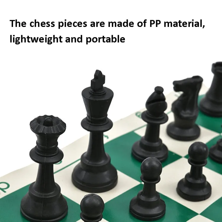 51 x 8cm Bucket Plastic Chess Foldable Leather Chess Board