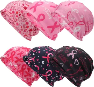 6 Pcs Women's Slouchy Beanies Hat Boho Stretch Turban Hats Chemo Cap Cancer Headwear Caps