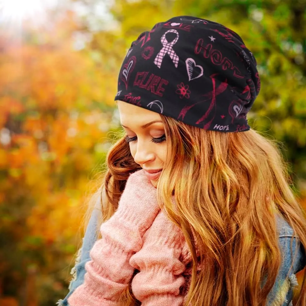 6 Pcs Women's Slouchy Beanies Hat Boho Stretch Turban Hats Chemo Cap Cancer Headwear Caps
