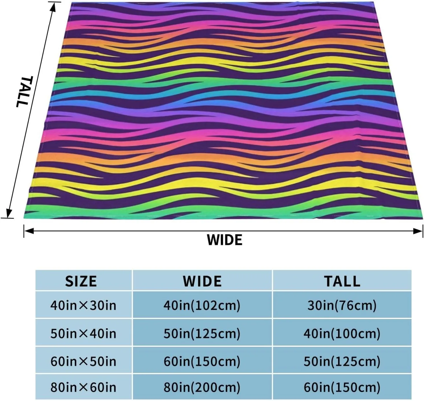 60"X50" Flannel Blanket - 100% Soft Polyester, Lightweight and Warm, Suitable for Families, Camping, Travel