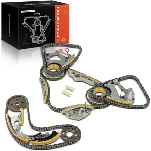 A-Premium 16PCS Engine Timing Chain Kit W/Tensioner Compatible with Audi Q5, Q7, A6, A7, A8, S4, S5, SQ5 - DOHC, V6 3.0L, Supercharged Only