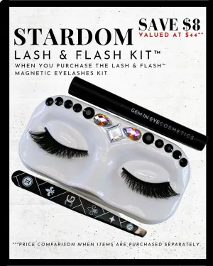 ACHIEVE GLAMOUR GEM IN EYE STARDOM FAUX MINK MAGNETIC EYE LASHES WITH EYE LINER PEN & APPLICATOR | FAKE EYE LASH WATERPROOF LIQUID LINER |