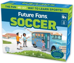 Activity Box for Learning Soccer - Fun Learning Games for Boys and Girls | Perfect Soccer Gifts for Kids Ages 4-8
