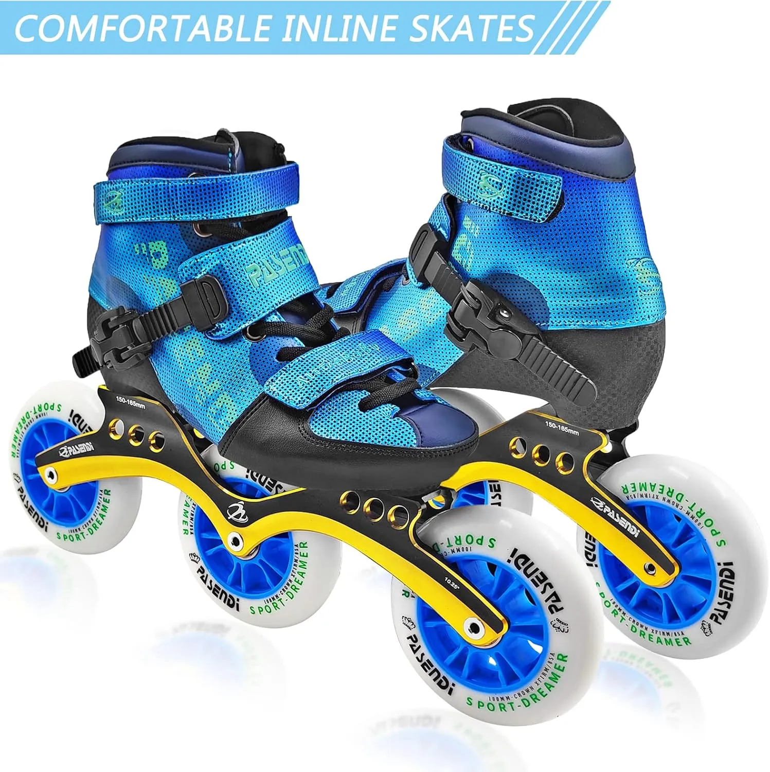Adjustable Speed Skates for Kids,Speed Inline Skates Girls and for Boys, Outdoor & Indoor Inline Skates for Children ; Professional Speed Inline Skates for Kids.