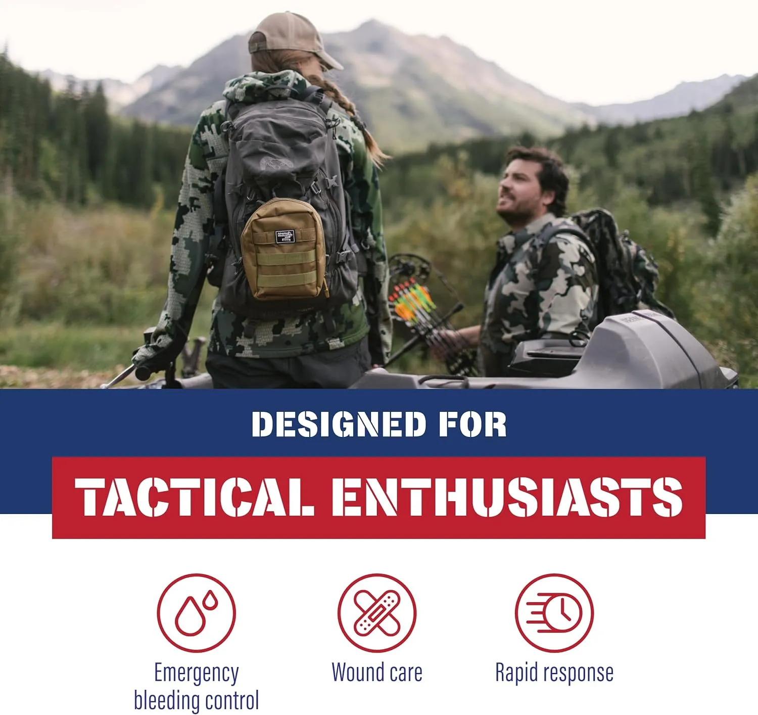 Adventure Medical Molle Bag Trauma Kit 1.0 (Khaki Bag)