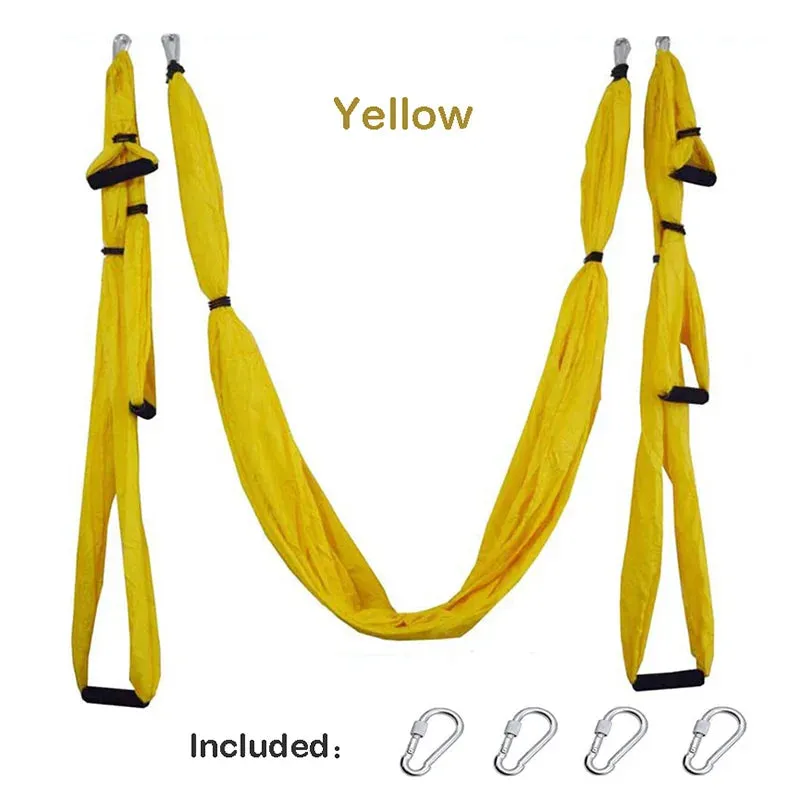 Aerial Yoga Hammock Set Anti-gravity Pilates Yoga Hammock Gym Strap Flying Swing Aerial Traction Device Home Fitness Equipmentt