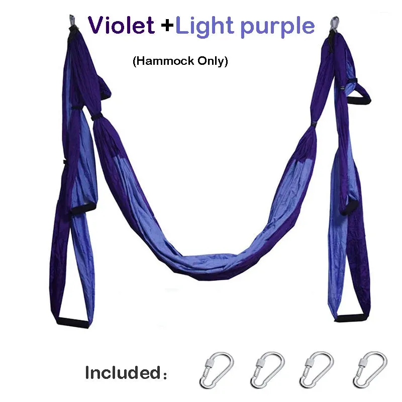 Aerial Yoga Hammock Set Anti-gravity Pilates Yoga Hammock Gym Strap Flying Swing Aerial Traction Device Home Fitness Equipmentt