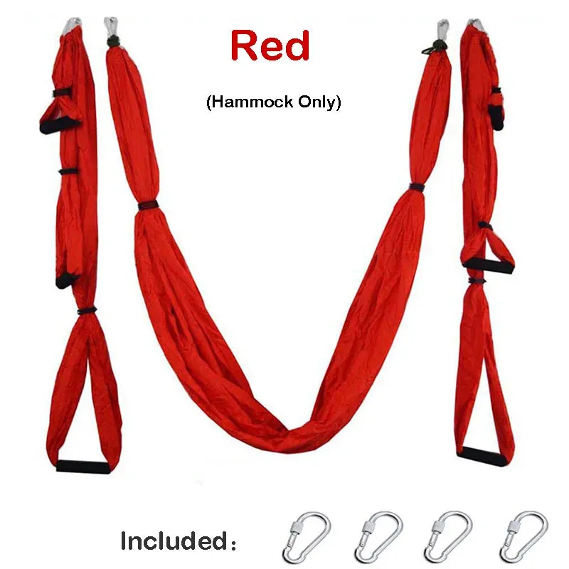 Aerial Yoga Hammock Set Anti-gravity Pilates Yoga Hammock Gym Strap Flying Swing Aerial Traction Device Home Fitness Equipmentt