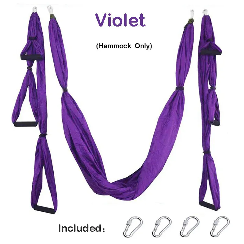 Aerial Yoga Hammock Set Anti-gravity Pilates Yoga Hammock Gym Strap Flying Swing Aerial Traction Device Home Fitness Equipmentt