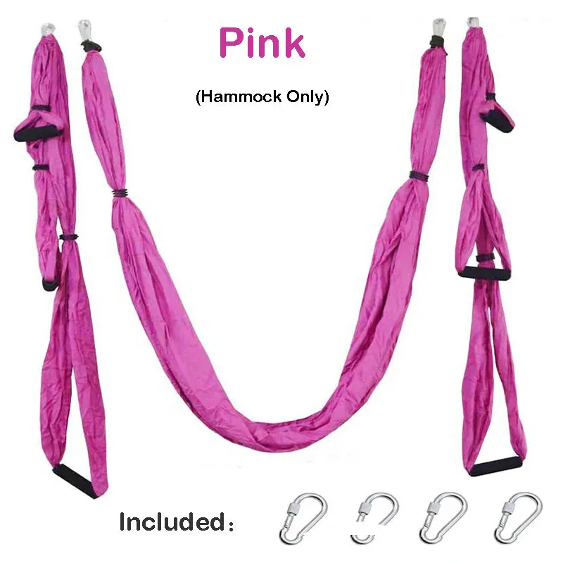 Aerial Yoga Hammock Set Anti-gravity Pilates Yoga Hammock Gym Strap Flying Swing Aerial Traction Device Home Fitness Equipmentt