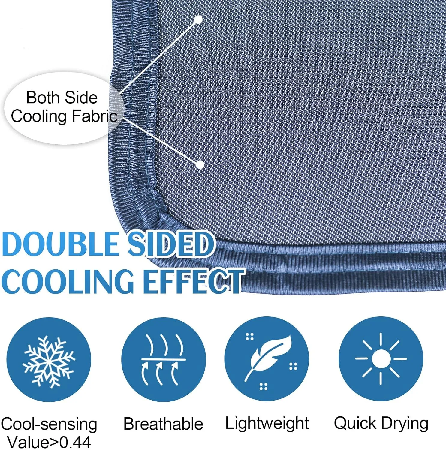 Ailemei Direct Cooling Blanket for Hot Sleepers,Double Sided Cold Effect,King/Cal Size Lightweight Breathable Summer Bed Blankets,Transfer Heat to Keep Body Cool for Night Sweats,108"x90"
