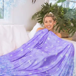 Ailemei Direct Cooling Blanket with Double Sided Cold Effect, Lightweight Breathable Summer Oversize Coastal Theme Bed Blankets, Transfer Heat to Keep Body Cool for Hot Sleepers Night Sweats, 108“x90”