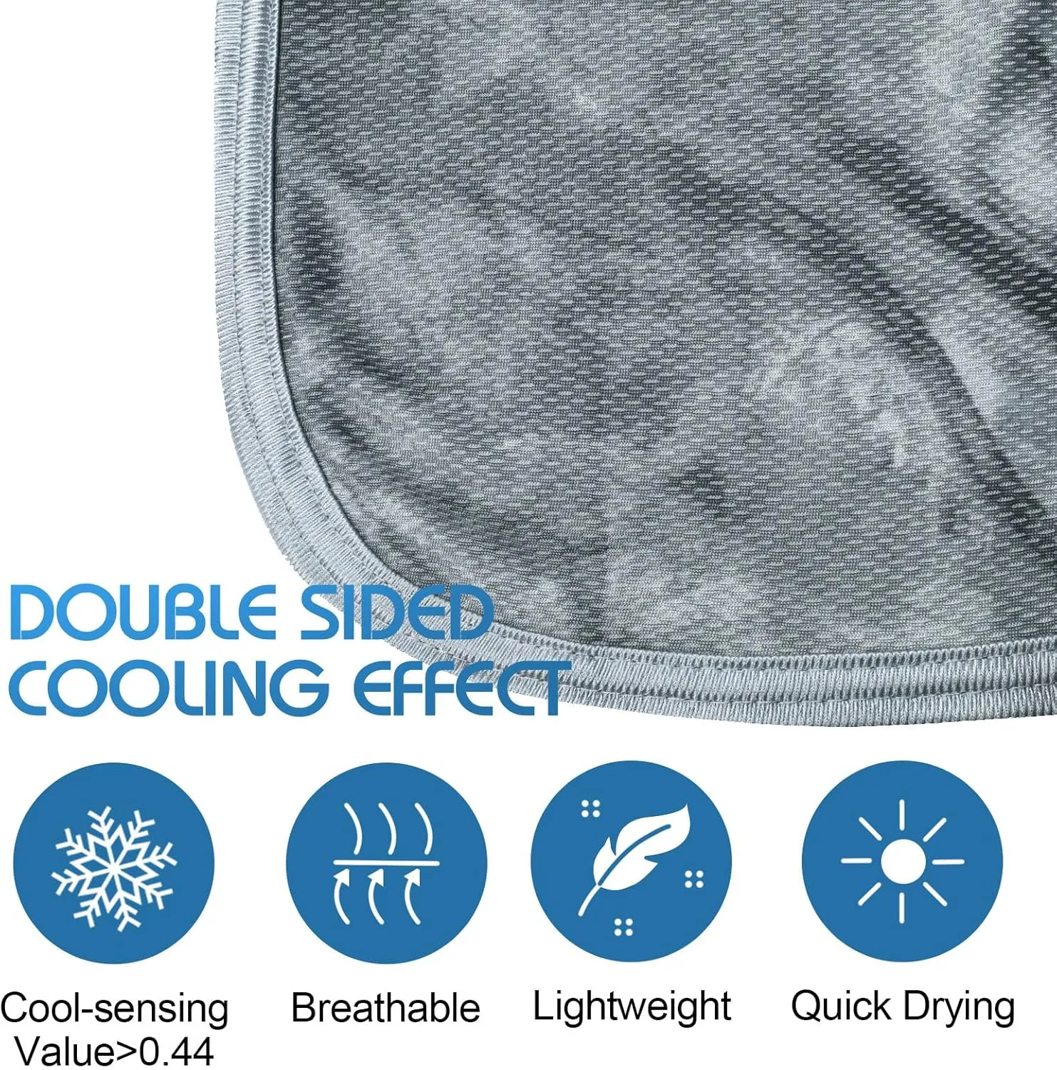 Ailemei Direct Cooling Blanket with Double Sided Cold Effect, Lightweight Breathable Summer Oversize Tie Dye Bed Blankets, Transfer Heat to Keep Body Cool for Hot Sleepers Night Sweats, 90“x90”