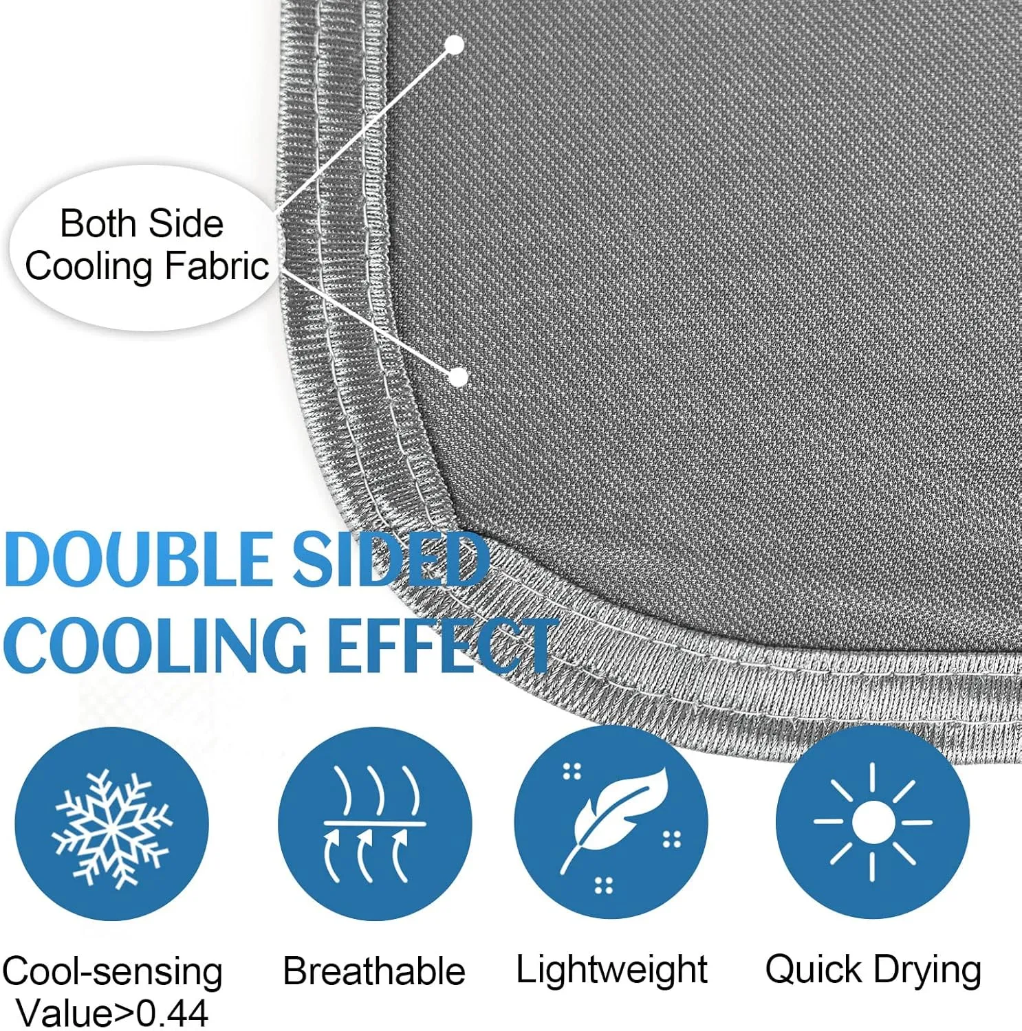 Ailemei Direct Cooling Throw Blanket for Hot Sleepers,Double Sided Cold Effect, Lightweight Breathable Summer Bed Blanket for Couch,Transfer Heat to Keep Body Cool Night Sweats,50"x60"
