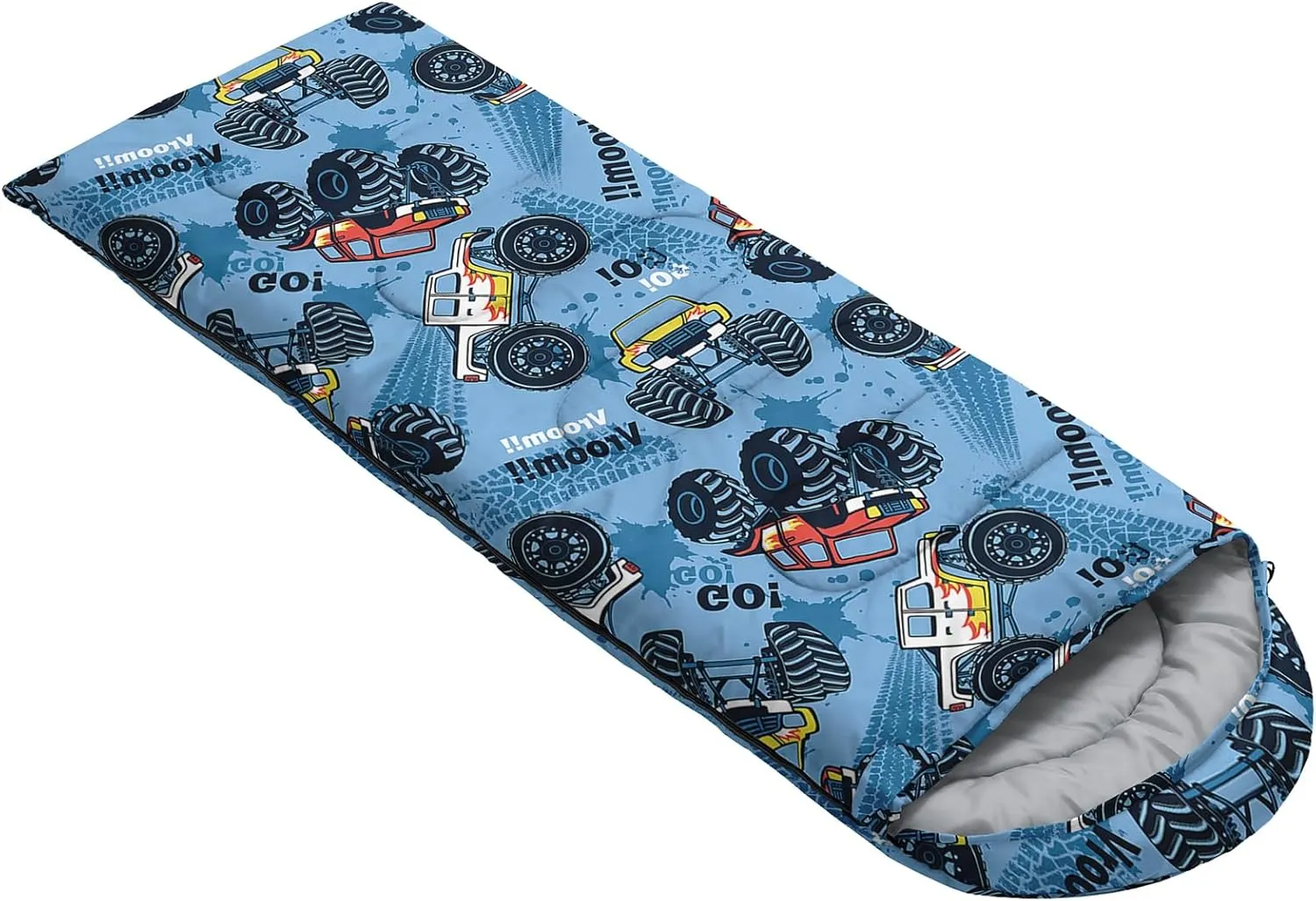 AILONEN Blue Butterfly Sleeping Bags,Lightweight & Waterproof,3 Season Warm & Cool Weather,Fairy Forest Flower Sleeping Bags for Kids,Girls,Adults,Travelling,Outdoors