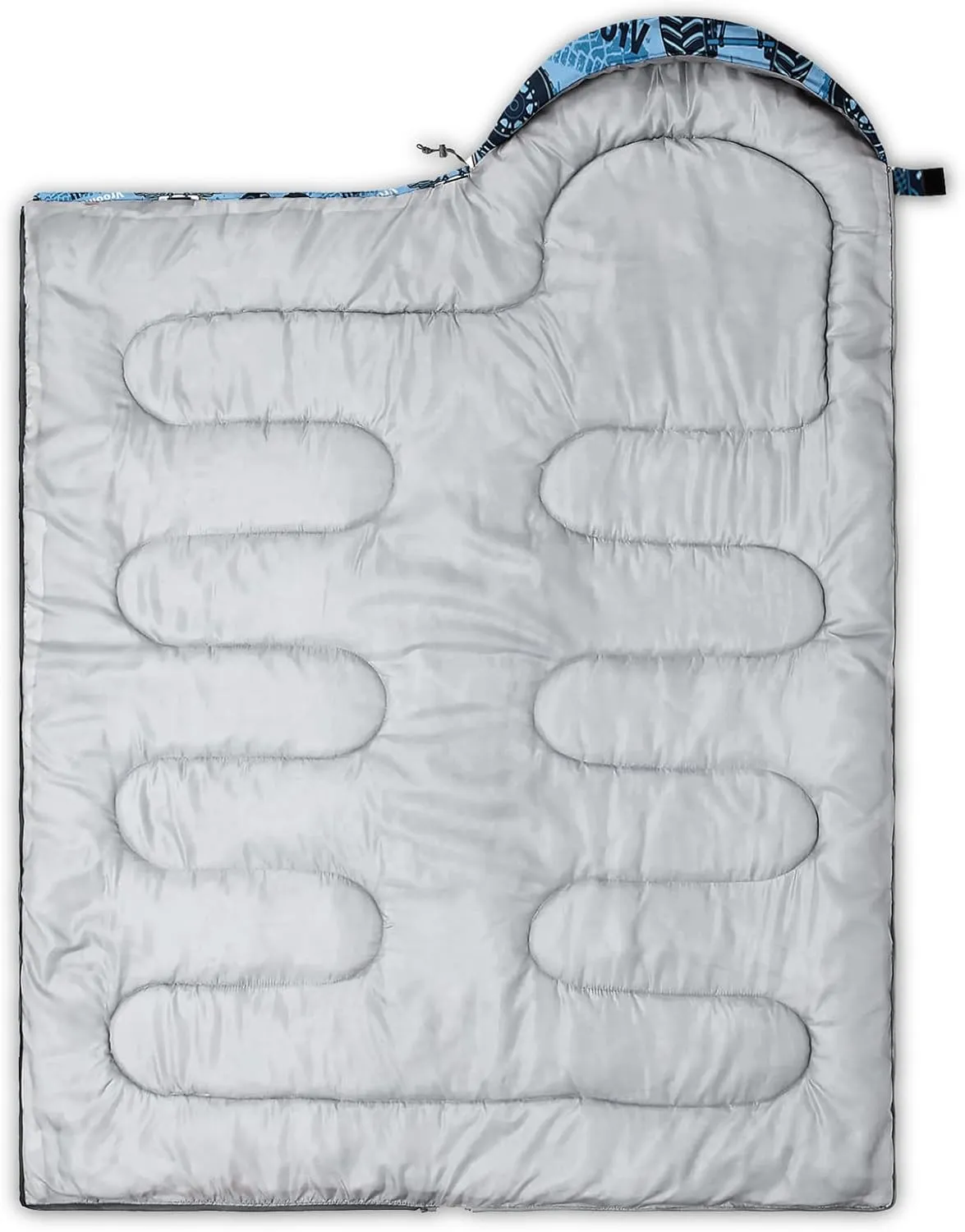 AILONEN Blue Butterfly Sleeping Bags,Lightweight & Waterproof,3 Season Warm & Cool Weather,Fairy Forest Flower Sleeping Bags for Kids,Girls,Adults,Travelling,Outdoors