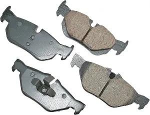 Akebono EUR1267 Euro Ultra Premium Ceramic Disc Brake Pad Kit, GREY