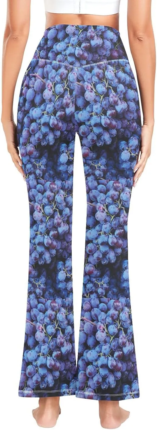 ALAZA Women's Steampunk Clock Flare Yoga Pants
