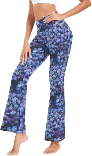 ALAZA Women's Steampunk Clock Flare Yoga Pants