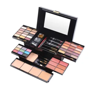 All In One Makeup Gift Kit - The Ultimate Color Combination - 39 Eyeshadow, 4 Compact Powder, 6 Blusher, 3 Lipsticks, 2 Eyebrow Pencils, 2 Glitters, 1 Brush, 1 Mascara, 1 Mirror, 49 Colors Makeup Set Combination Palette (331N)
