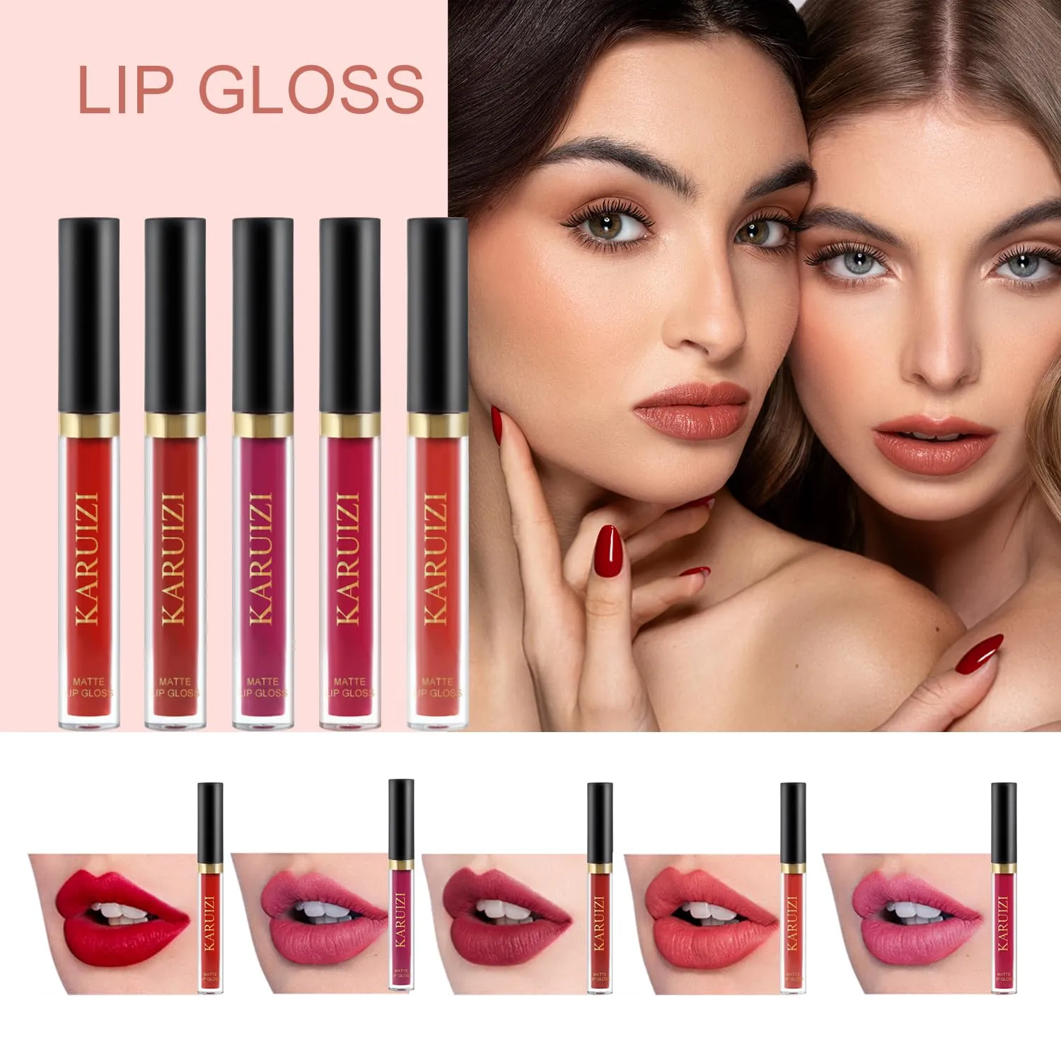 All in One Makeup Kit,Makeup Kit for Women, Teens and Girls, All-in-One Set with Eyeshadow Palettes, Lipsticks, Brushes, Storage Bag,Makeup gift set girls makeup sets ages 8-12 (Red rose)