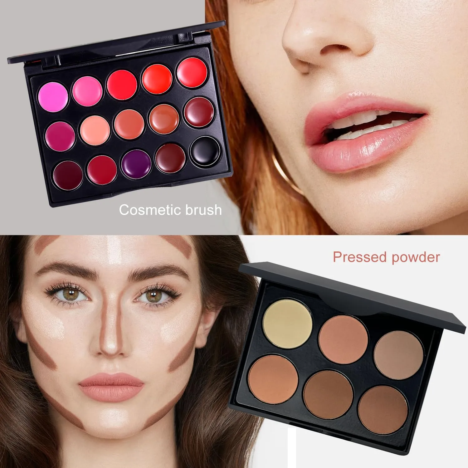 All in One Makeup Kit,Makeup Kit for Women, Teens and Girls, All-in-One Set with Eyeshadow Palettes, Lipsticks, Brushes, Storage Bag,Makeup gift set girls makeup sets ages 8-12 (Red rose)